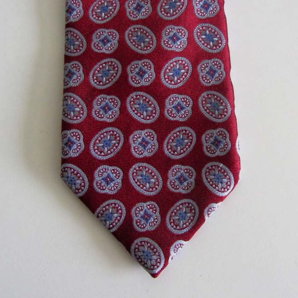 ERMENEGILDO ZEGNA medallion pattern tie 100% silk - Picture 4 of 6